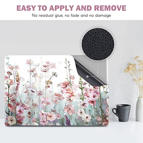 Image of DINKY Laptop Skin Sticker Decal, 12 inch 13 inch 13.3 inch 14 inch 15 inch 15.4 inch 15.6 inch Laptop Universal Reusable Vinyl Skin Stickers Cover Art Decal Notebook PC Personalized Protector-Wildwill Flora