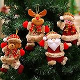 🎈【Feliz Navidad】 Nuestras decoraciones navideñas de alta calidad no solo pueden decorar su árbol de Navidad, sino también decorar los alféizares de sus ventanas, cortinas y otros lugares donde puede colgarlos, agregando un ambiente navideño para usted, ¡le deseo una Feliz Navidad!