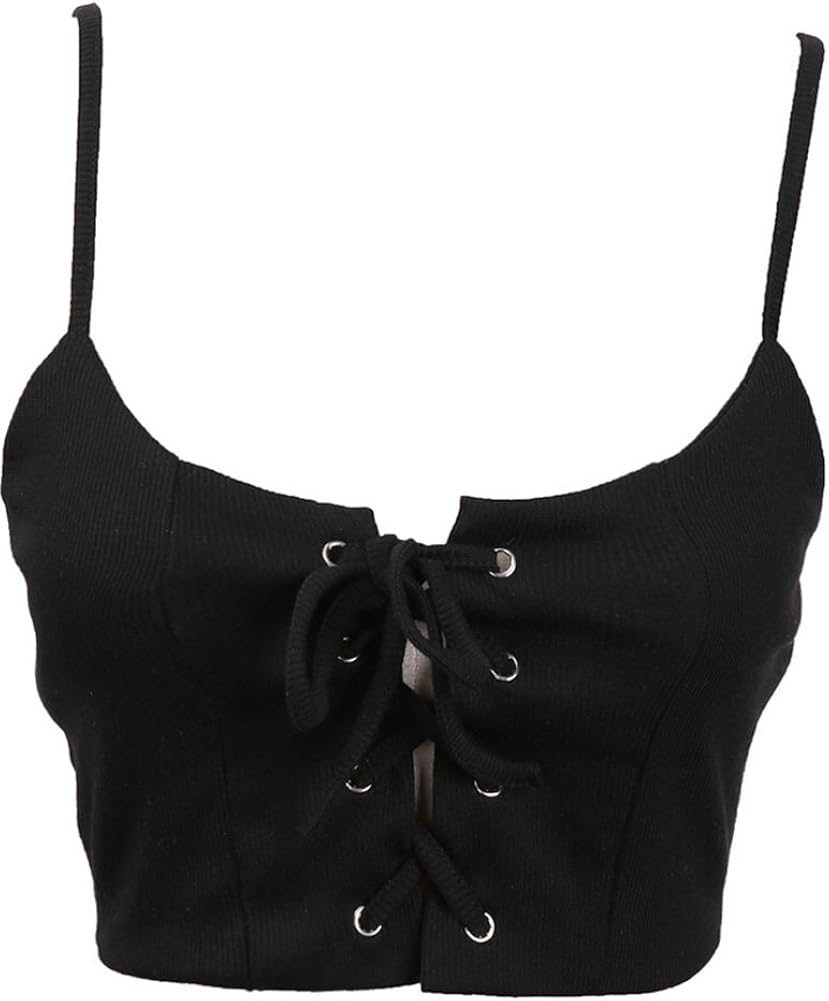 Black lace spaghetti strap top Clearance