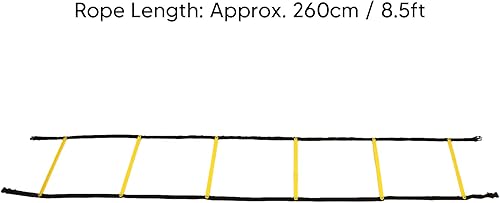Miniatura 2 de OUKENS Equipo de entrenamiento de velocidad de escalera de agilidad, escalera de velocidad de 8.5 ft para niños y adultos, bolsa de transporte