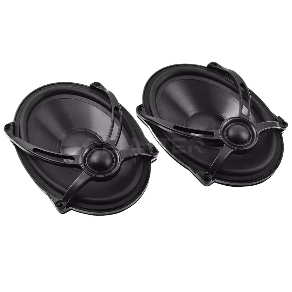 Haut-parleurs de Couvercle de Sacoche de Moto 5 Pouces par 7 Pouces compatibles avec Touring Road King Electra Street CVO FLHT FLTR FLHR 1994 à 2022