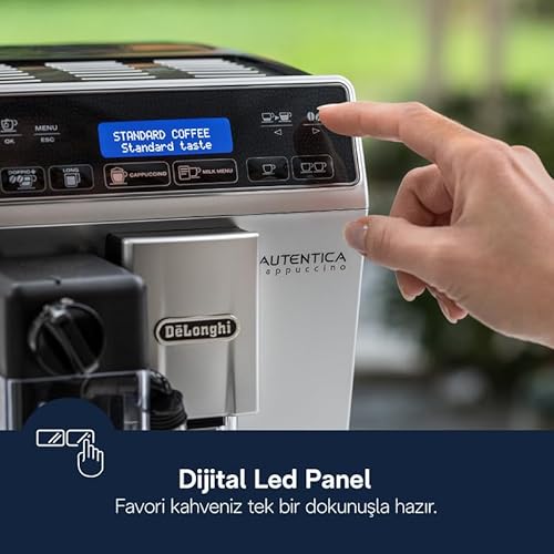 De'Longhi Autentica Cappuccino, Fully Automatic Bean to Cup Coffee Machine, Espresso Maker, ETAM29.660.SB