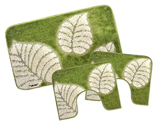 Prati di Casa Tappeto da Bagno Parure Camelia 3pz MADE IN ITALY