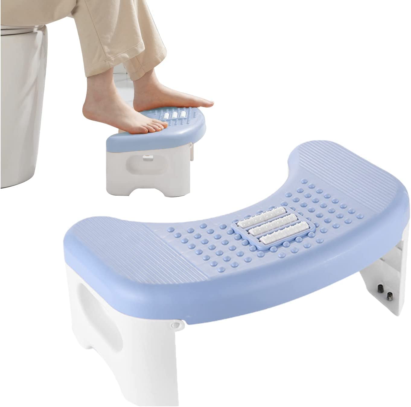 Glaceon Folding Toilet Stool, Potty Step Stool with Fragrance Position