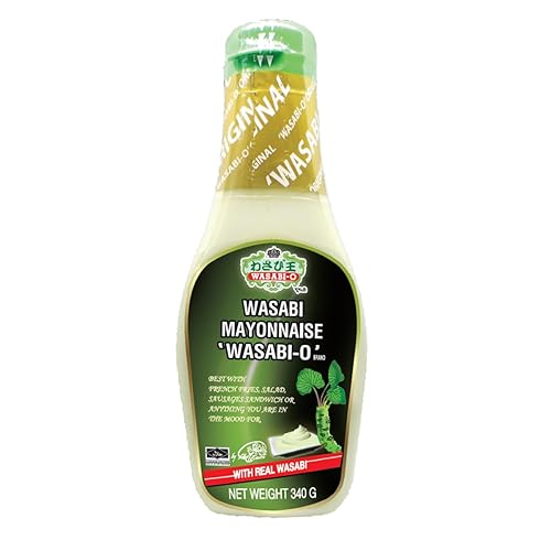 Miniatura 9 de Wasabi-O Mayonesa picante  Mayonesa Wasabi Premium, hecha con wasabi real, botella asiática, 6 onzas