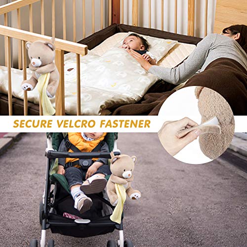 BEREST Rechargeable Baby Sleep Soother Bear, Mom's Heartbeat & Lullabies, White Noise Sound, Nursery Decor Night Light Projector, Toddler Crib Sleeping Aid, Baby Shower Gifts - Image 8