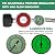 5FT 0-30 PSI Adjustable High Pressure Propane Regulator with Gauge 0~60PSI Gas Flow Indicator Stainless Propane QCC1 Hose with 3/8 Flare x 1/8 MNPT Fits for LP Gas Cooker, Burner, Turkey Fryer, Smoker