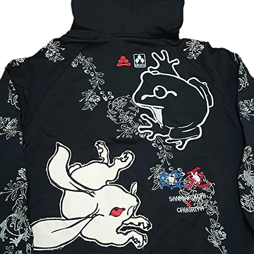 Amazon.co.jp: ⑬参丸一×ちきりや“再会総刺繍ZIP和柄パーカー 