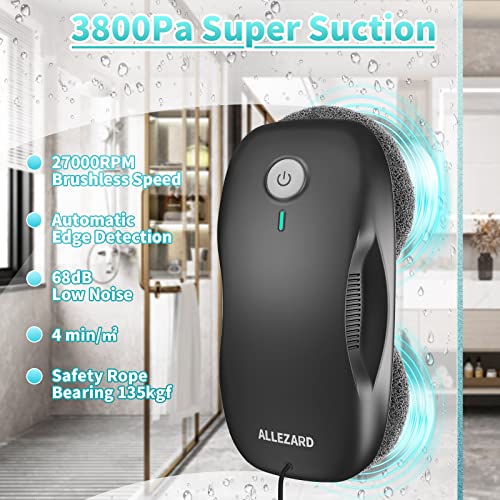 Allerard-Robot-Limpiacristales-3800Pa-Robot-Limpieza-de-Ventanas-Automatico-con-Control-Remoto-Limpia-Cristales-Electrico-con-Navegacion-Inteligente-y-Deteccion-de-Bordes-12-Panos-Negro