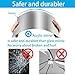 TSKDKIT HD Klebespiegel Spiegel 4pcs Kein Glasspiegel Spiegelfliesen A4 Selbstklebend Spiegelblätter Flexibler Spiegelfolie Selbstklebend Acrylic Wanddekoration Dekospiegel Wandspiegel(29 x 21cm)