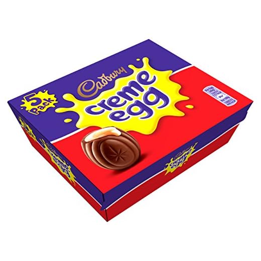 Original Cadbury Creme Egg (Pack of 5, 1 Box) Imported From the UK, England