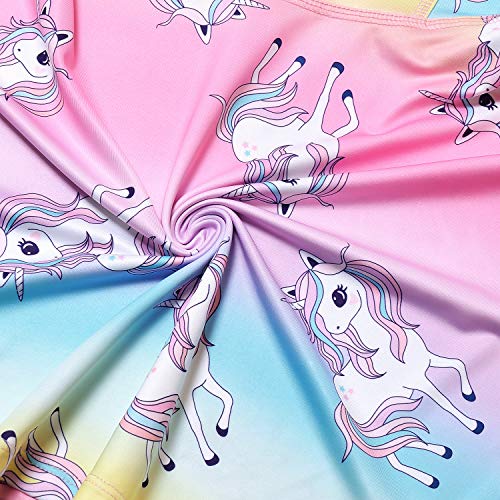 Unicorn Dresses Matching Doll & Girls Summer Birthday Gift 18 inch Doll Clothes