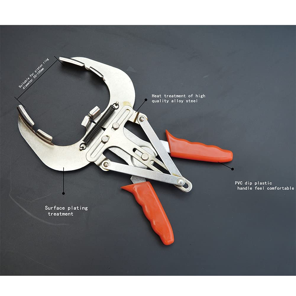 Compressore Per Fasce Elastiche Motore - Strumento Per Installazione Pistoni, Regolabile Da 53 A 125 Mm - Foto 10