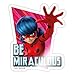 Spreadshirt Miraculous Ladybug Be Miraculous Sticker, One Size, Transparent glänzend
