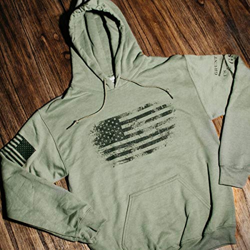 Grunt Style Vintage American Hoodie (Military Green, Xxx-Large) #TOP1