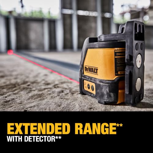 DEWALT Line Laser, Self-Leveling, Cross Line, Red Beam (DW088K) - image 5
