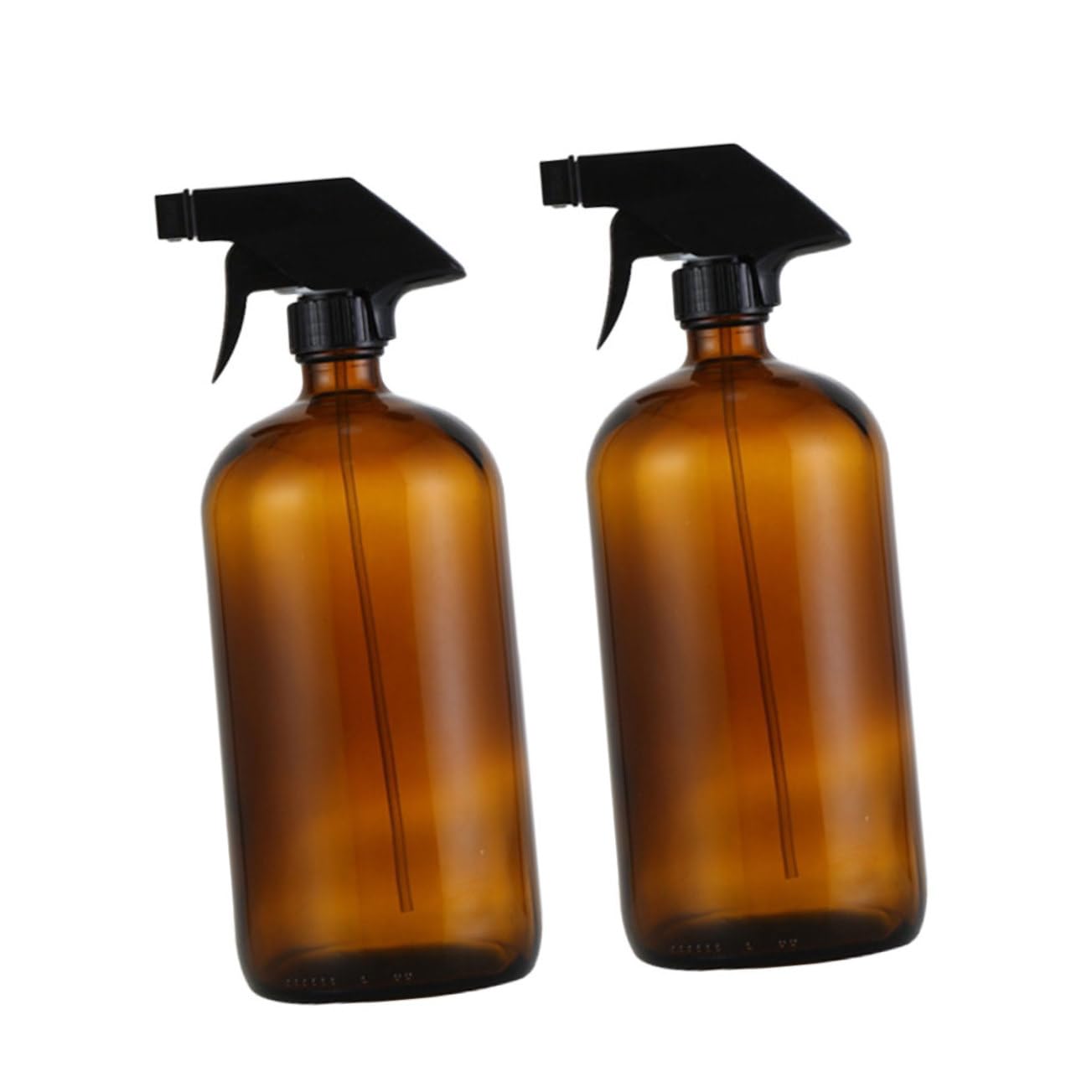 Glas Sprühflaschen 500 ml Wiederbefüllbare Braune 2 Stück Leer Nachfüllbar für Hautpflege Outdoor Tragbar