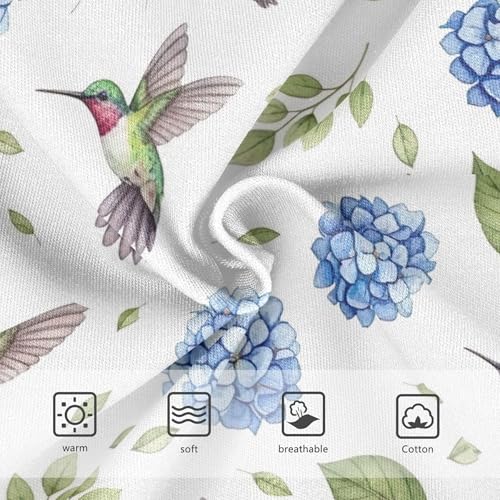 Girls Underwear Toddlers 2t Cotton Girl Panties Cute Stylish Briefs Underpants Watercolor Green Birds Blue Floral3