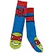 Teenage Mutant Ninja Turtles Boys Slipper Socks Crew Socks Shoe Sz 7.5-3.5 Blue