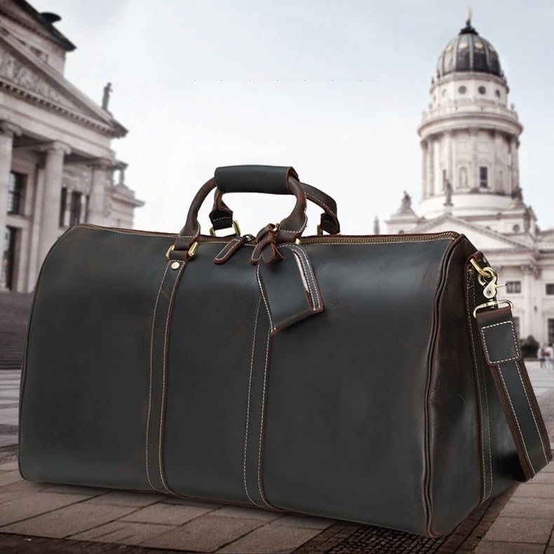 HBJWOV Leather Slim Briefcase for Crossbody Messenger Bag Business Work Attache3