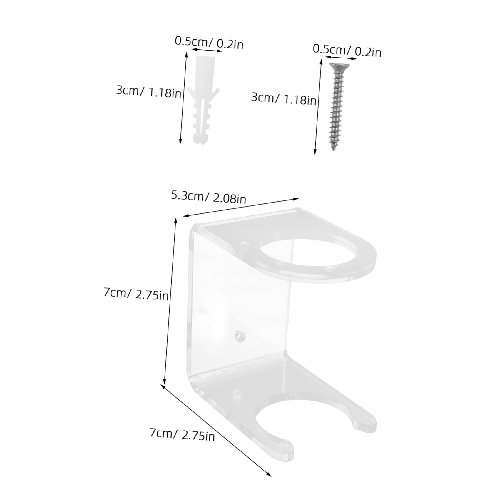 HANABASS 2pcs Baseball Bat Holder Racks Wall Mount Display Stand for Baseball Bats