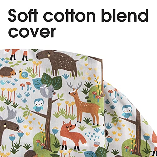 Image of ๐๐ข๐ฆ๐ ๐๐ฅ Nursing Pillow for Breastfeeding Newborn Baby | C-Shape Feeding Pillow with Removable Cotton Cover | Tummy Time, Propping & Sitting Support | Baby Feeding Pillow for Mother (White Jungle)
