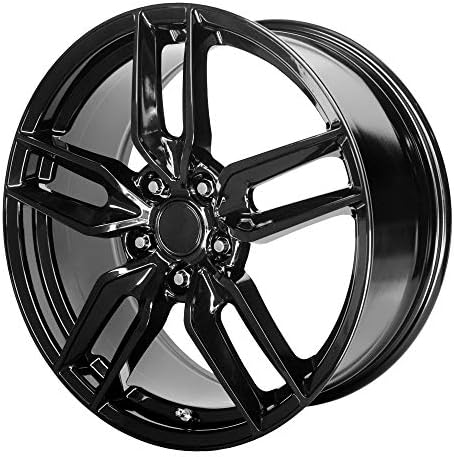 PR160 Gloss Black Wheel with Aluminum (18 x 8.5 inches /5 x 120 mm, 56 mm Offset)