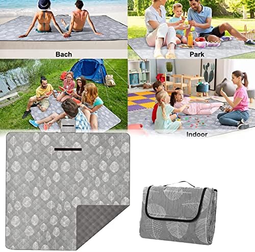 MOCOLI Picnic Blanket Waterproof 200x200 Outdoor Beach Blanket XXL Sand Free Beach Mat Camping Blanket Sandproof Outdoor Blanket Family Blanket Picnic Mat with Carrying HandlePicnic Blanket Washable