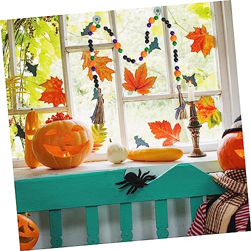 Cuerda de cuentas de Halloween con borla decorativa para guirnalda de pared 6