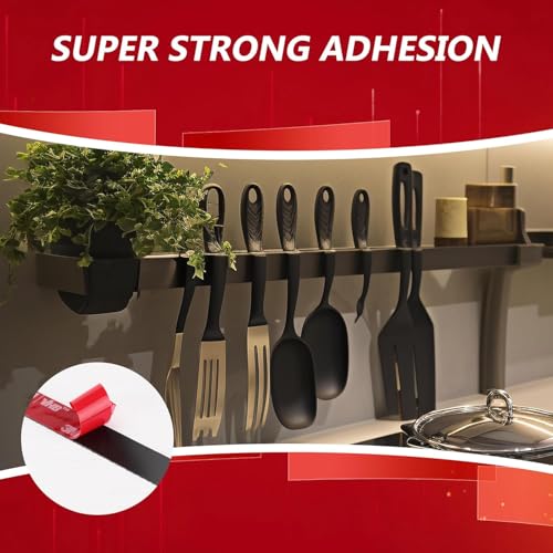 Image of 3M 5925 Double Sided Tape, 1 in x 16.4 ft Heavy Duty Foam Tape, 2 Pack | 0.025 in Black Acrylic Foam, Water-Resistant Bond, for RV, Auto, LED Strips, Metal, Glass, Tile and Wood