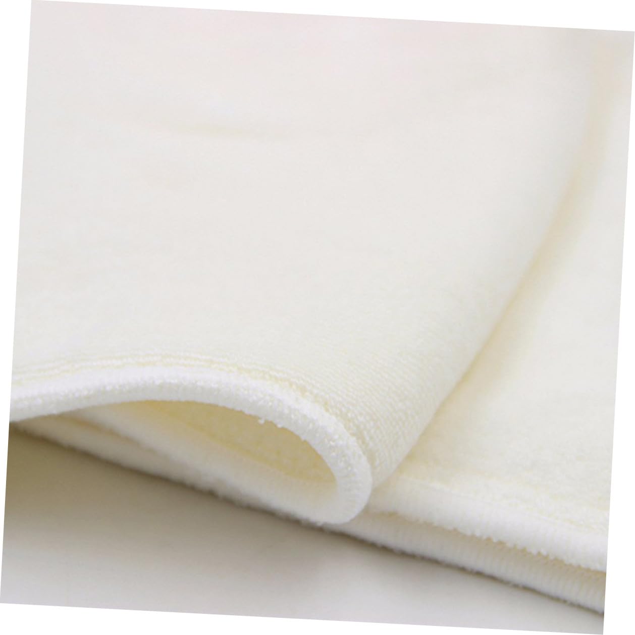 FRCOLOR 6stücke Windelunterlagen für Natürlicher Bambuskohle Waschbar und Wiederverwendbar für Stoffwindeln und Stoffwindelüberhosen Beige