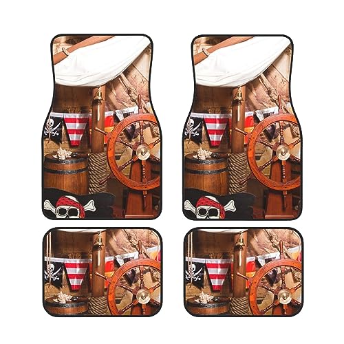 Tapis de sol caoutchouc voiture universels : lot de 4 pour SUV et camion