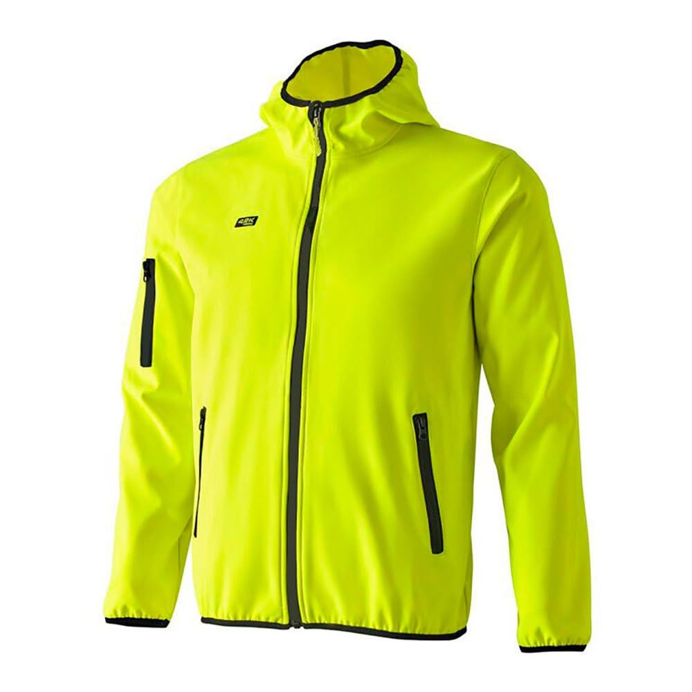 42K RUNNING - Chaqueta técnica 42k SOFTSHELL Amarillo Fluor-Negro