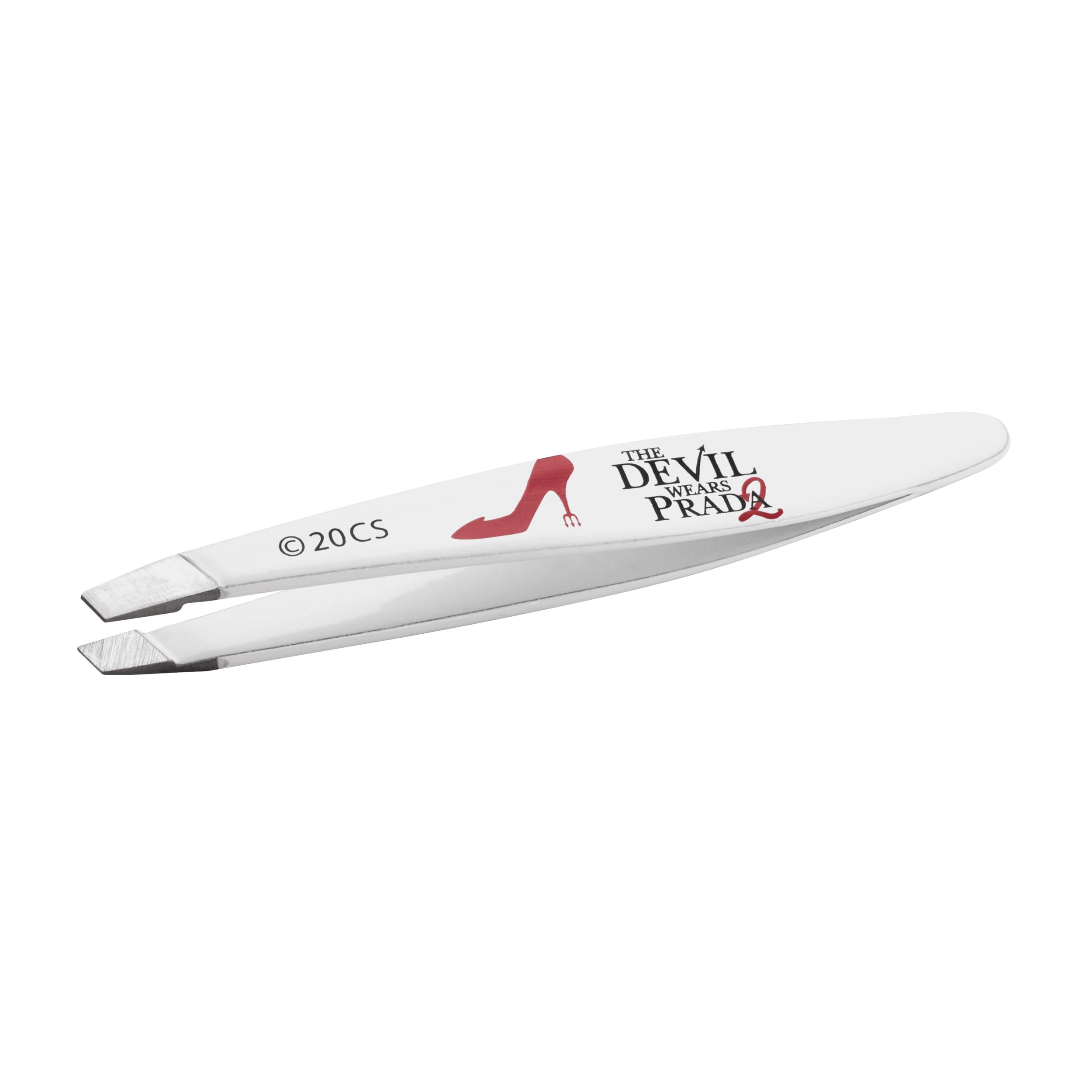 Tweezerman White The Devil Wears Prada 2 Mini Slant Tweezer