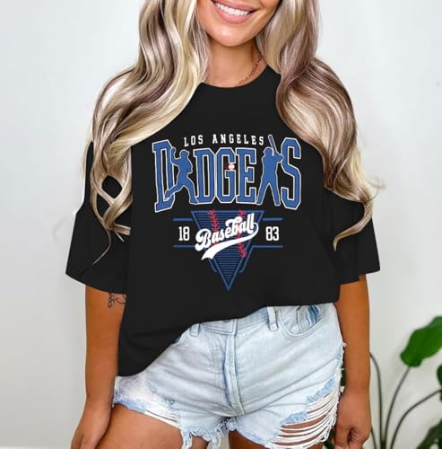 Baseball Shirt Women Oversized Baseball Game Day Shirts Fan T-Shirt Short Sleeve Tee Top4