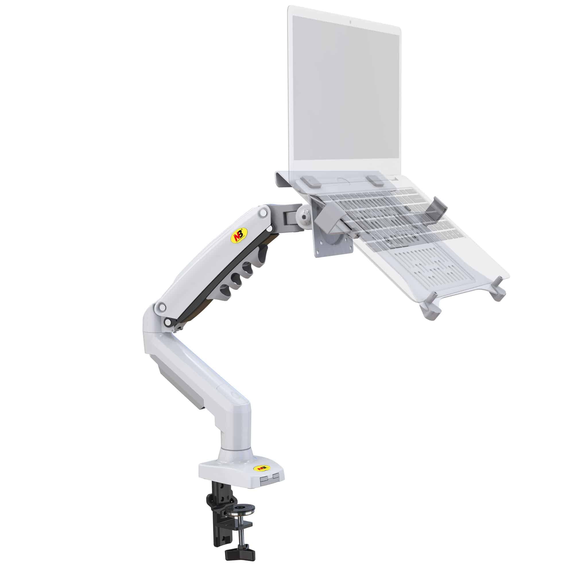 Gadget Wagon 17-27" Gas Spring Laptop Desk Arm 360 Degree Swivel tilt F80 Fp2 (White) (B0DBVFJQ4J) Amazon Price History, Amazon Price Tracker
