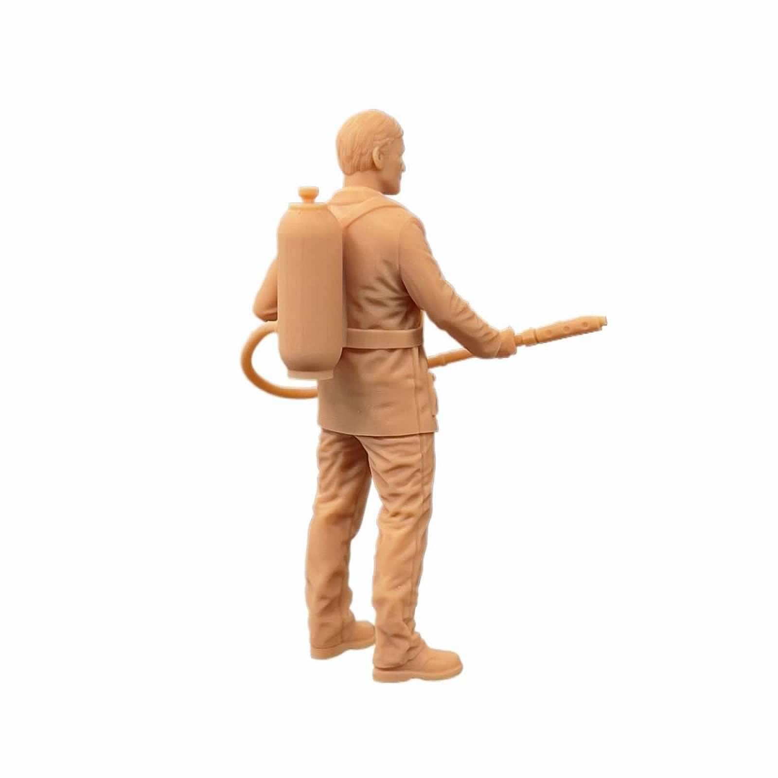 Figurine 1/72 Investigateur Avec Outils - Miniature Scène à Peindre Soi-Même - Modèle GK Pour Diorama