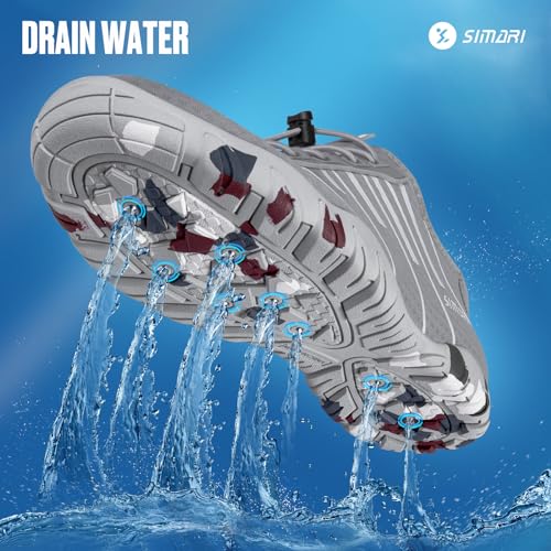 Image of SIMARI Mens Womens Water Shoes Sports Quick Dry Barefoot Diving Swim Surf Aqua Walking Beach Yoga