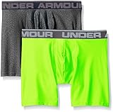 6pm under armour cap Bragueta Under Armour O Series 6\'\' Boxerjock 2 PK Ropa Interior, Hombre, Carbon Heather, S