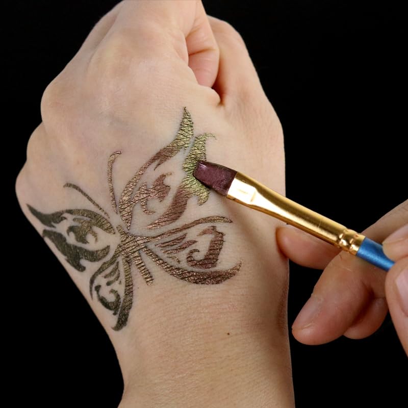 Miniatura 4 de Bowitzki Delineador de ojos Duochrome Shimmer Gradient Color Retro Liner Maquillaje Activado por Agua (Nebulosa Rosetón)