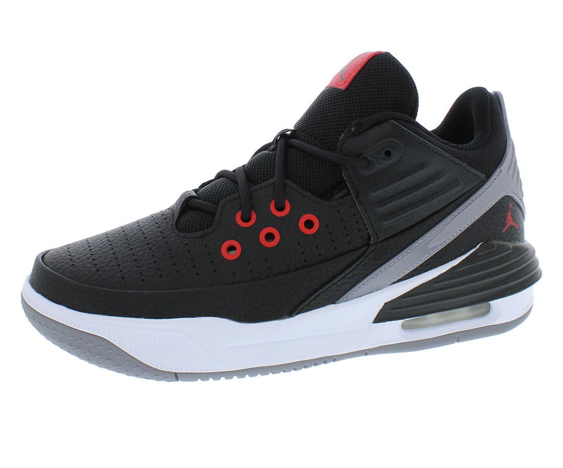 Nike Jordan Max Aura 5 GS Boys Shoes Size 4.5, Color: Black/University Red/White
