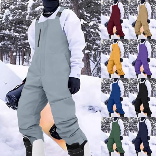 Salopette de ski homme coupe-vent et imperméable en softshell technique - 2