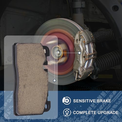 Image of D1663 Front Ceramic Brake Pads Kit Fit For Audi Q5 2013-2017