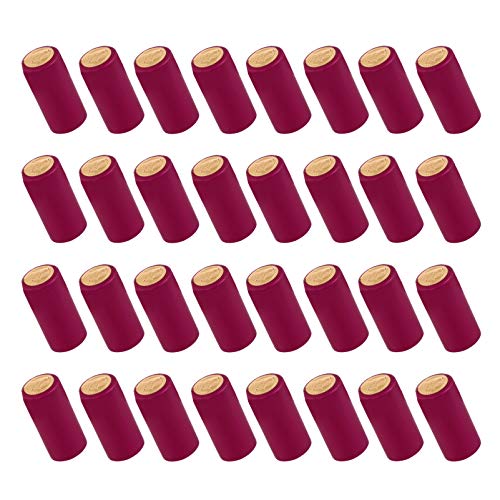 DOITOOL 100pcs Red Wine Bottle Heat Shrinkable Cap Seal Wine Bottle Cover Film Heat Shrink Sealing Cap Wine Bottle Sealing Film Wine Bottle Film Wine Heat Shrink Heat Shrink Cap
