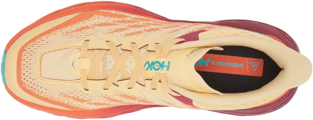 HOKA ONE ONE Mens Speedgoat 5 Textile Synthetic Impala Flame Trainers 8 US