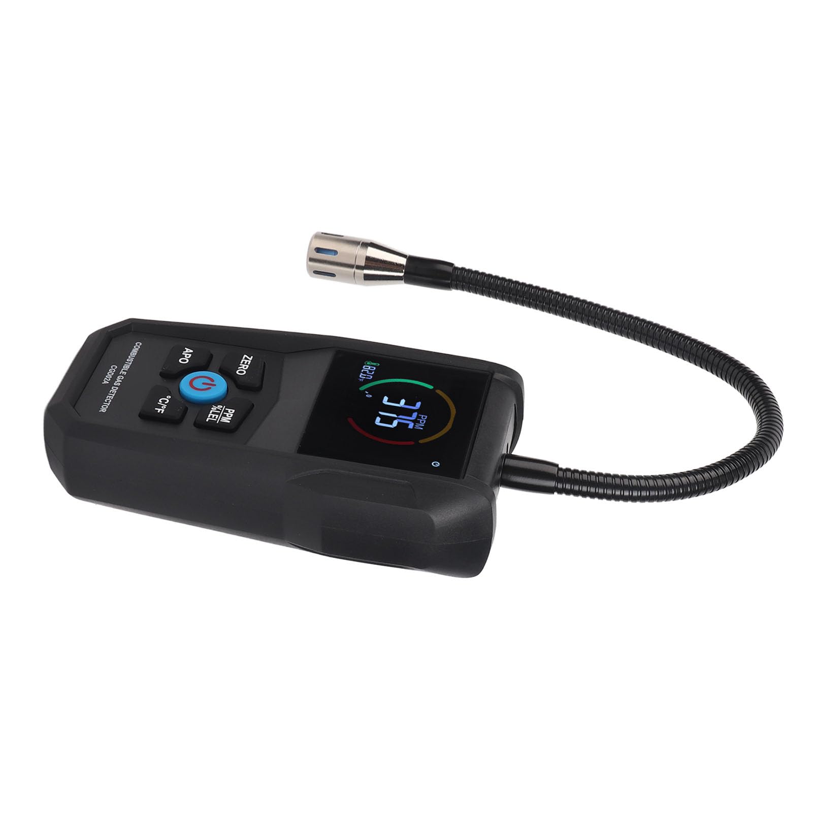 Annadue Detector de Gas 50-50000PPM, Probador de Fugas de Gas Portátil con Pantalla LCD, Detector de de Sonda Flexible para Propano de Natural Metano, Herramienta de Detección de Fugas de Tuberías