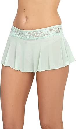 Amazon.com: Pinup Doll Sheer Lace Skirt, Women's Lace Sheer Mini Skirt
