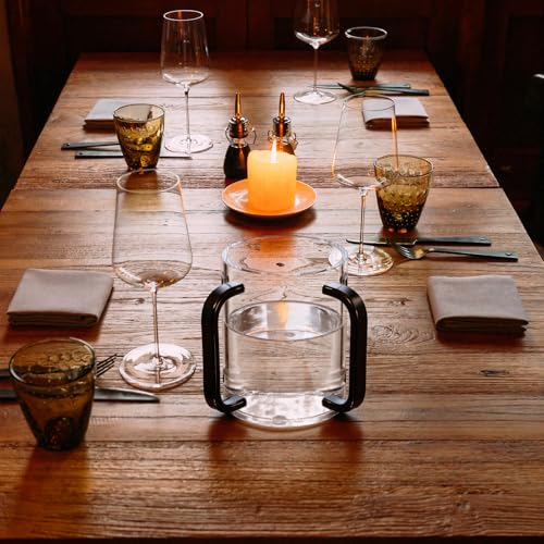 Set de 2 Vasos para Lavado de Manos Acrílico Transparente 5" miniatura 5