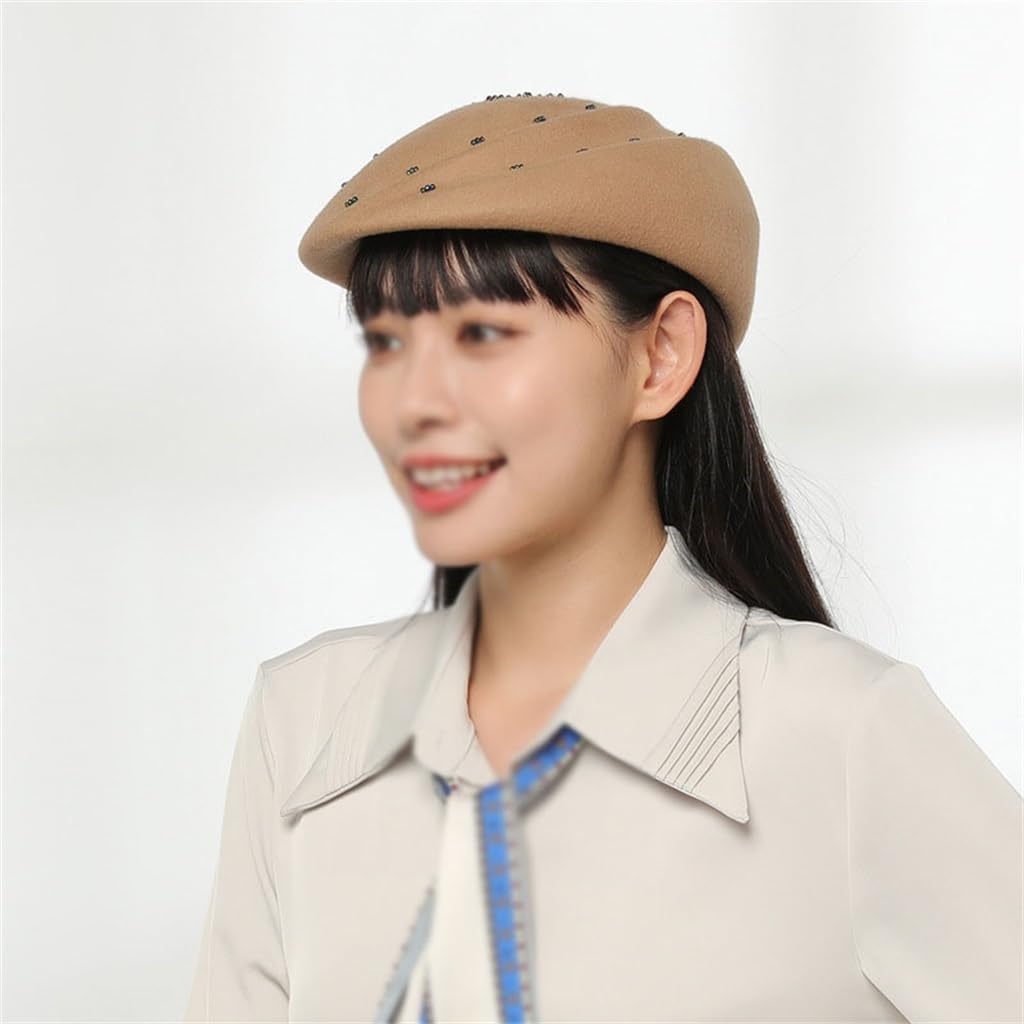 Autumn And Winter British Beret Women Casual Top Hat Travel Shopping Wool Felt