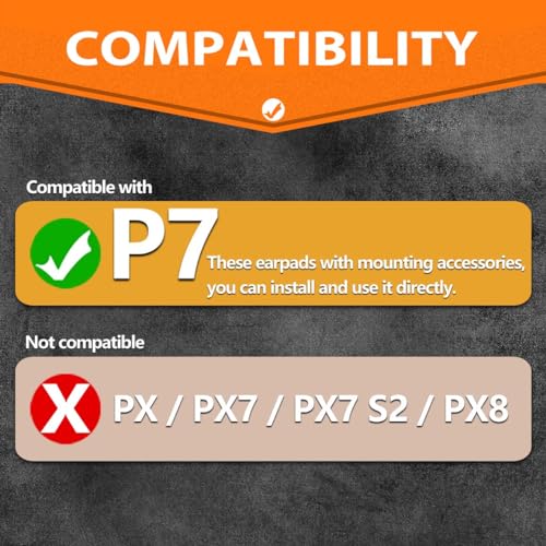 Almohadillas para auriculares P7 - Almohadillas de repuesto TRANSTEK compatibles con auriculares Bowers & Wilkins P7 (malla transpirable), no compatibles con PX7 S2 ni PX8 miniatura 2